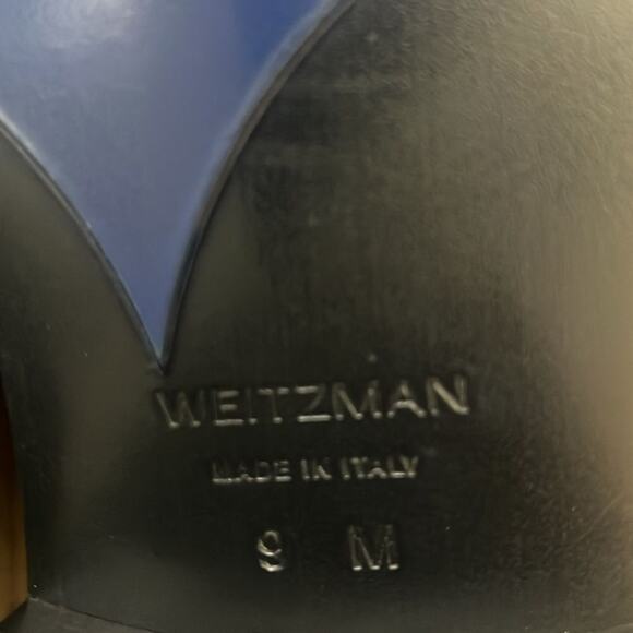 STUART WEITZMAN ROYCE BRUSHED CALFSKIN OXFORD BLACK NWOT LOAFERS SIZE 9M - Picture 8 of 11